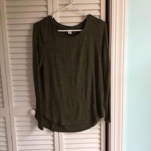 Long Sleeve Green Tee Shirt